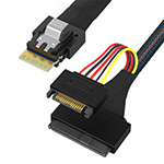 Slim SAS SFF-8654 4iתU.2 SFF-8639+Power 15P SATAЧ����Ӳ�����ݴ�����