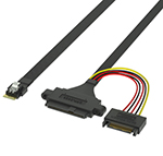 SlimSAS SFF-8654 4iתu.2 SFF-8639+15P������ Ч�����������ݴ�����