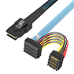 Mini SAS SFF-8087ת4SFF-8482����4Pin��Դ Ч������